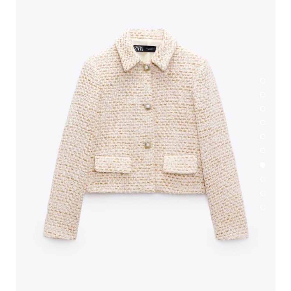 Zara Structured Short Blazer, size Medium - LIMITED EDITION with tags